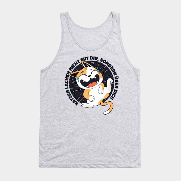 Laughing Cat Tank Top by Safdesignx